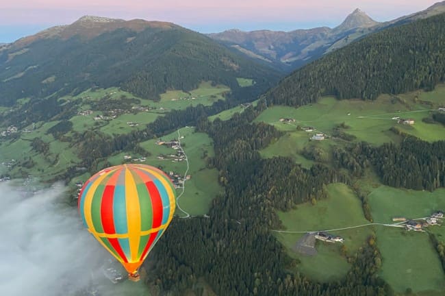 Ballonfahren im Sommer