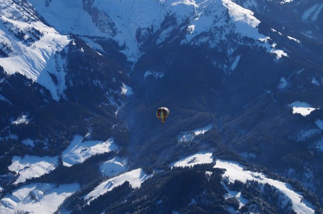 Ballonfahrt über Filzmoos