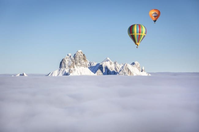 Bischofsmütze mit 2 Ballonen