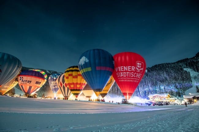 Eine traumhafte Stimmung bei der Nacht der Ballone